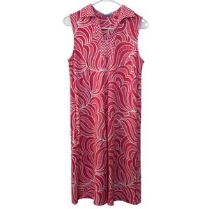 J. McLaughlin Sleeveless Pink and White Printed Dress